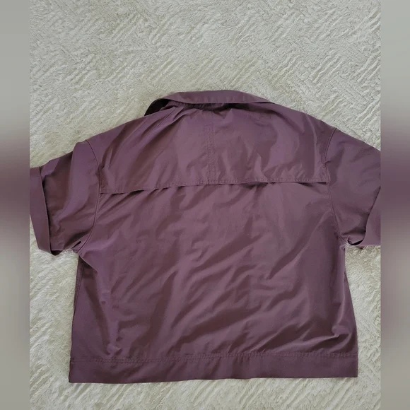 Athleta Short Sleeve Button Up - Picture 3 of 4